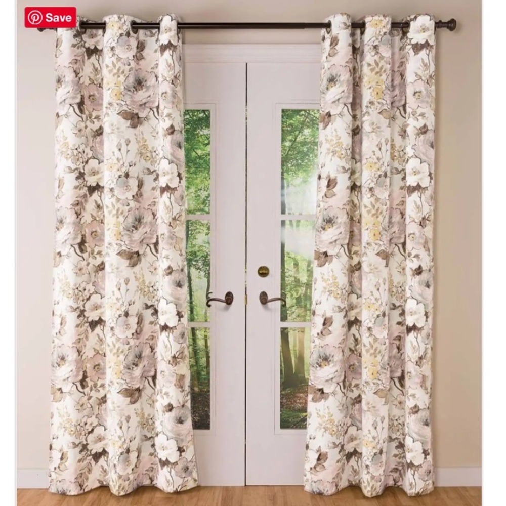 Thermalogic Insulated BellaDonna Floral Grommet-Top Curtain Pairs